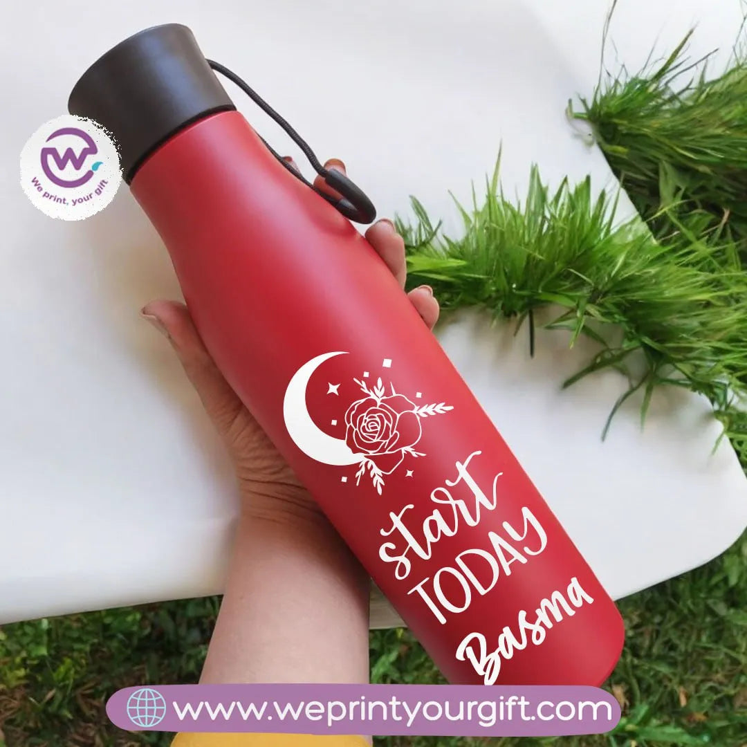 Portable Thermal Water Bottle Red - WE PRINT