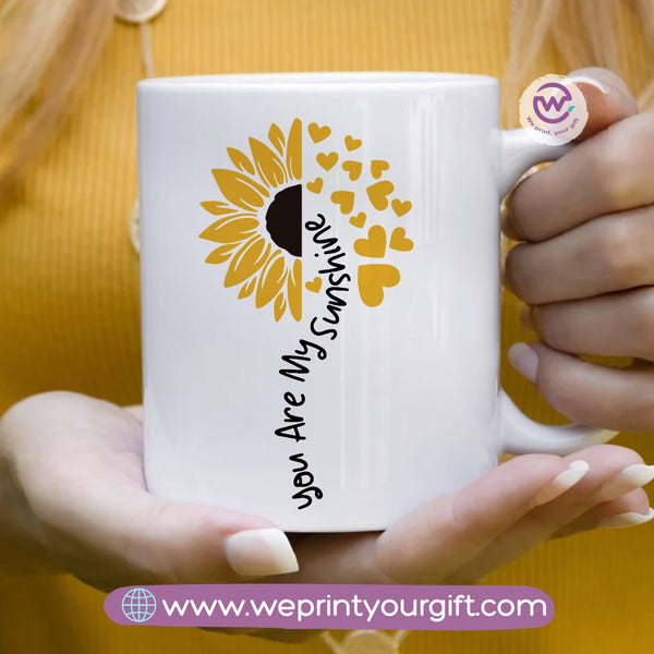 Printed Mug-Sunflower