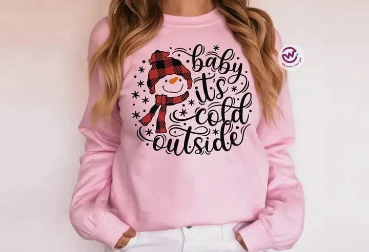 Adult Customized Hoodie - Christmas -Pink - WE PRINT