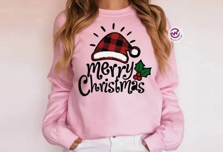 Adult Customized Hoodie - Christmas -Pink - WE PRINT