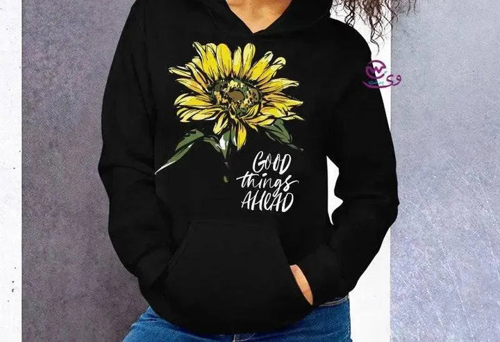 Adult Hoodies -Sunflower - WE PRINT