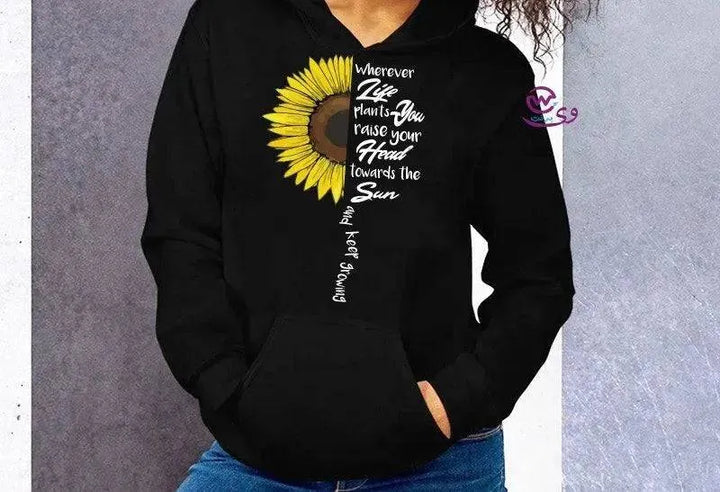 Adult Hoodies -Sunflower - WE PRINT