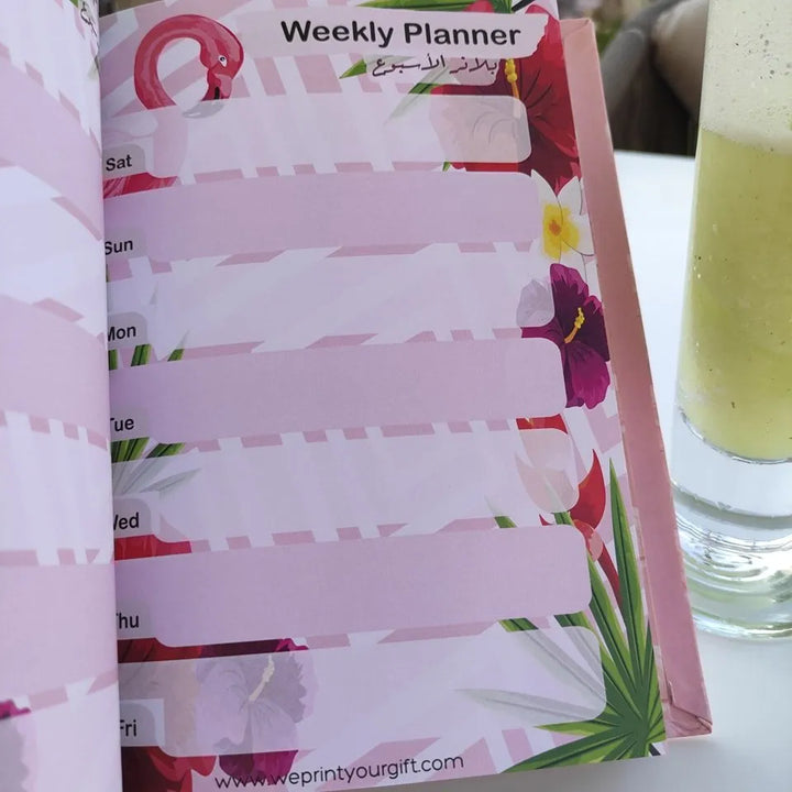 Agenda -( 75 papers -150 pages ) - Flamingos - WE PRINT