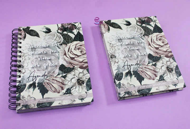 Agenda - ( 91 Papers -182 pages ) -Blooming flowers - WE PRINT