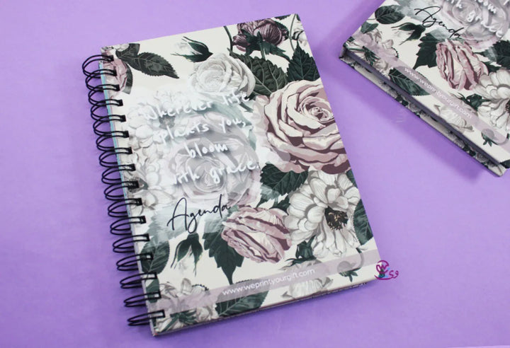 Agenda - ( 91 Papers -182 pages ) -Blooming flowers - WE PRINT