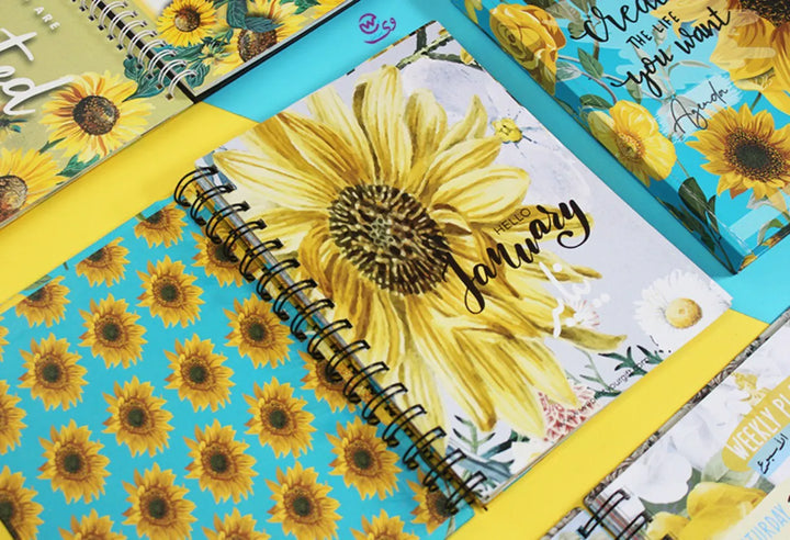 Agenda - ( 91 Papers -182 pages ) -Sunflowers - WE PRINT