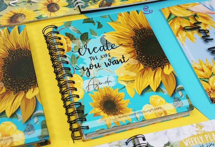 Agenda - ( 91 Papers -182 pages ) -Sunflowers - WE PRINT