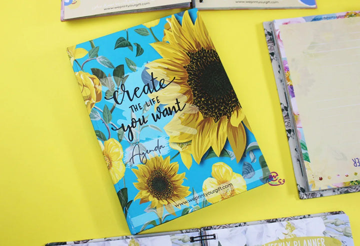 Agenda - ( 91 Papers -182 pages ) -Sunflowers - WE PRINT