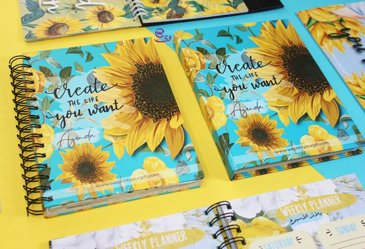 Agenda - ( 91 Papers -182 pages ) -Sunflowers - WE PRINT