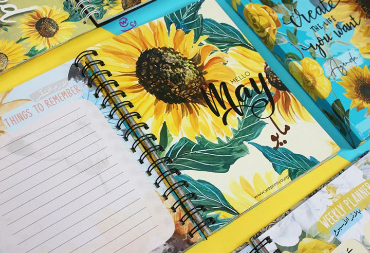 Agenda - ( 91 Papers -182 pages ) -Sunflowers - WE PRINT