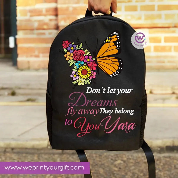 Backpack- English Inspirational quotes - WE PRINT