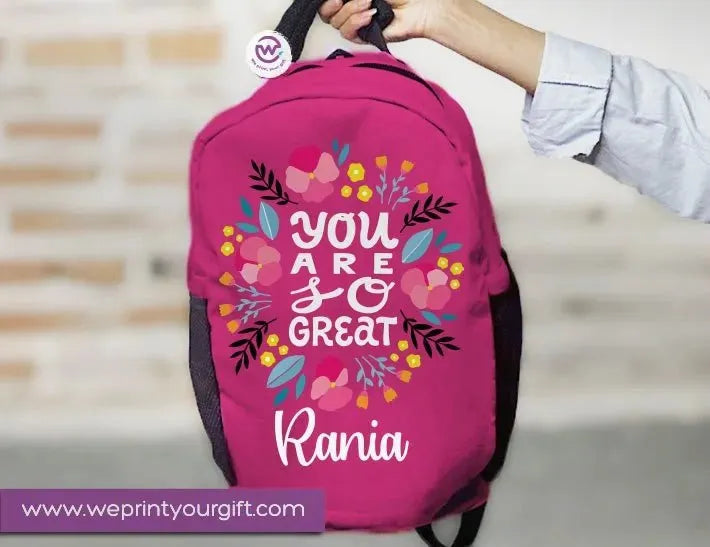 Backpack -English Quotes - WE PRINT