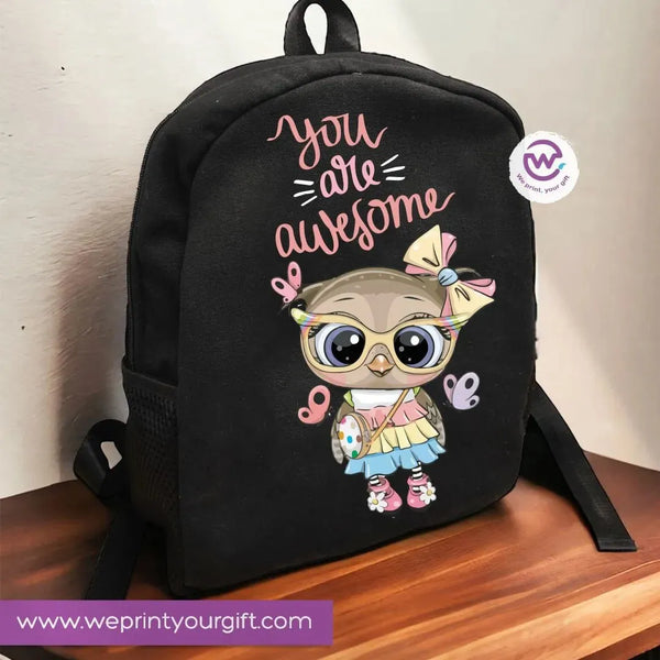 Backpack- owl - WE PRINT