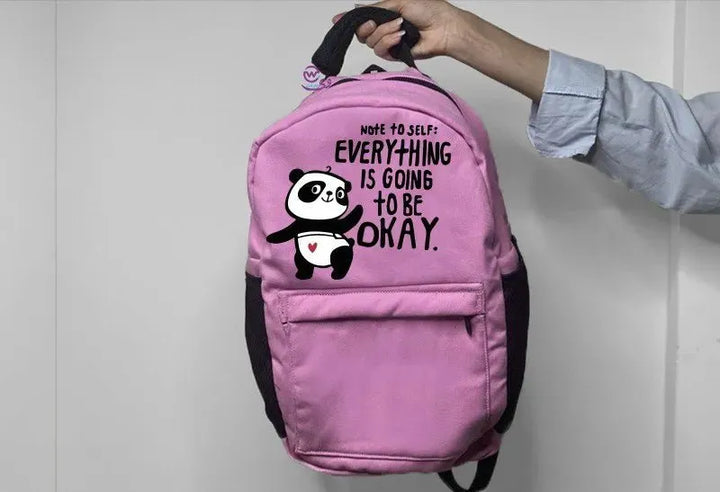 Backpack -panda - WE PRINT