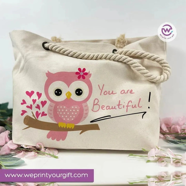 Beach-Bag -Owl - WE PRINT