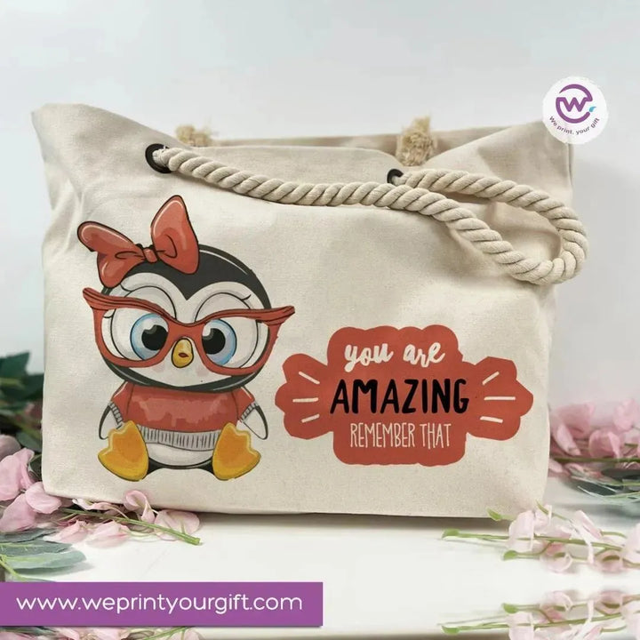 Beach-Bag -Owl - WE PRINT