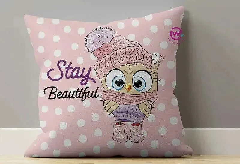 Canvas Cushion-Square Shape - Owls - WE PRINT