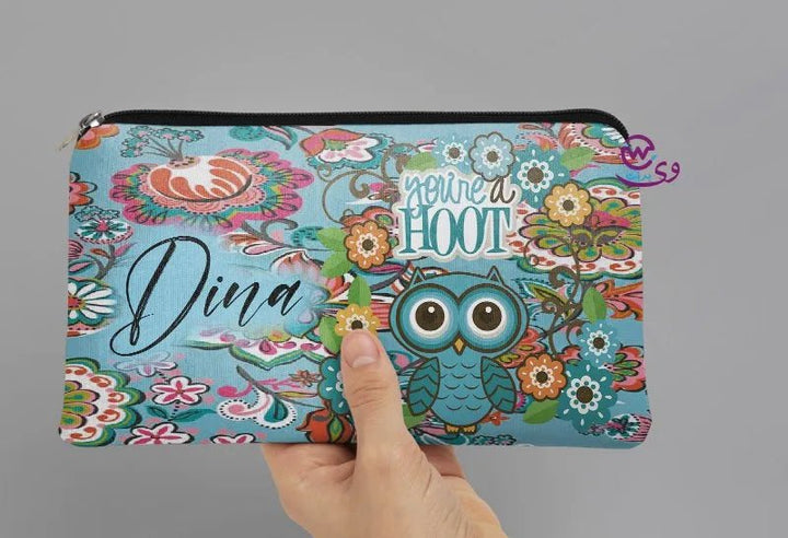 Canvas - Pencil Case -Cute owl - WE PRINT