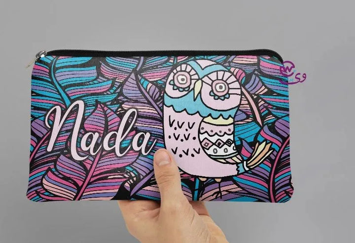 Canvas - Pencil Case -Cute owl - WE PRINT