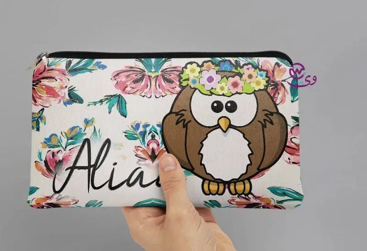 Canvas - Pencil Case -Cute owl - WE PRINT