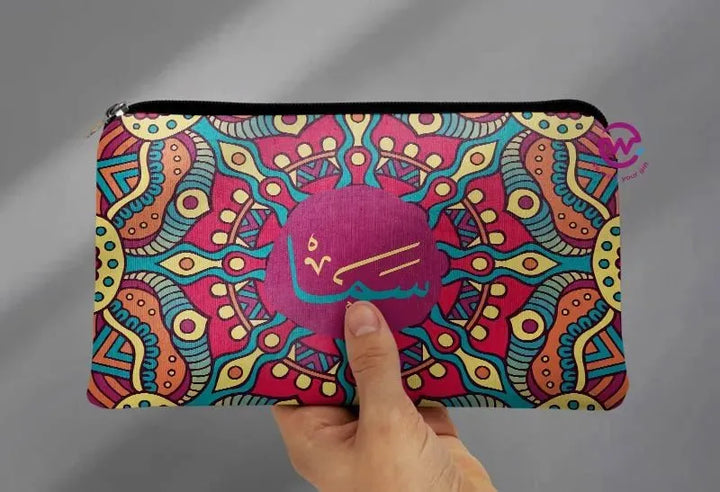 Canvas - Pencil Case -Names & Mandala - WE PRINT