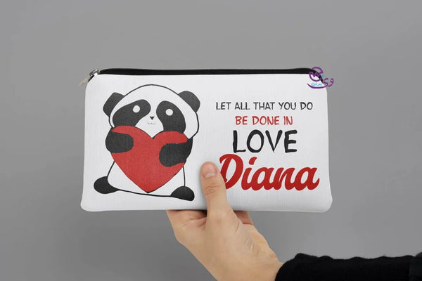 Canvas - Pencil Case - Panda - WE PRINT