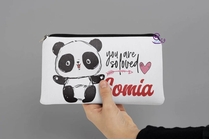 Canvas - Pencil Case - Panda - WE PRINT