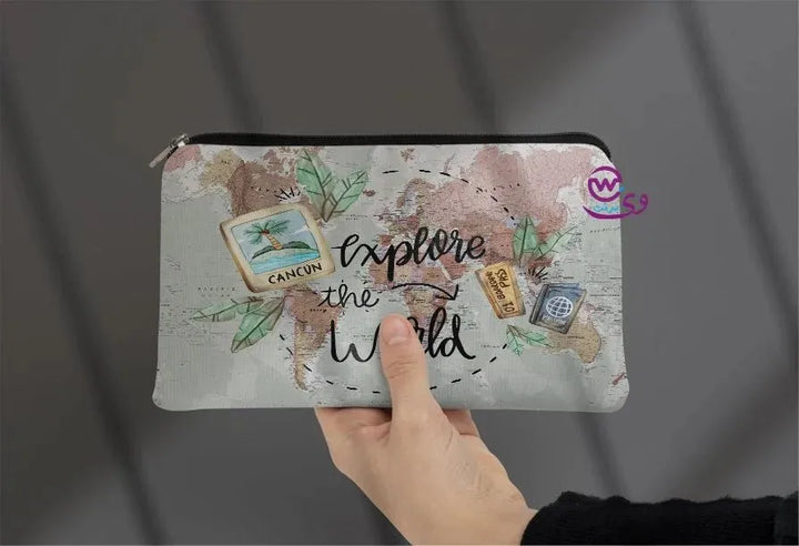 Canvas - Pencil Case -Traveler - WE PRINT