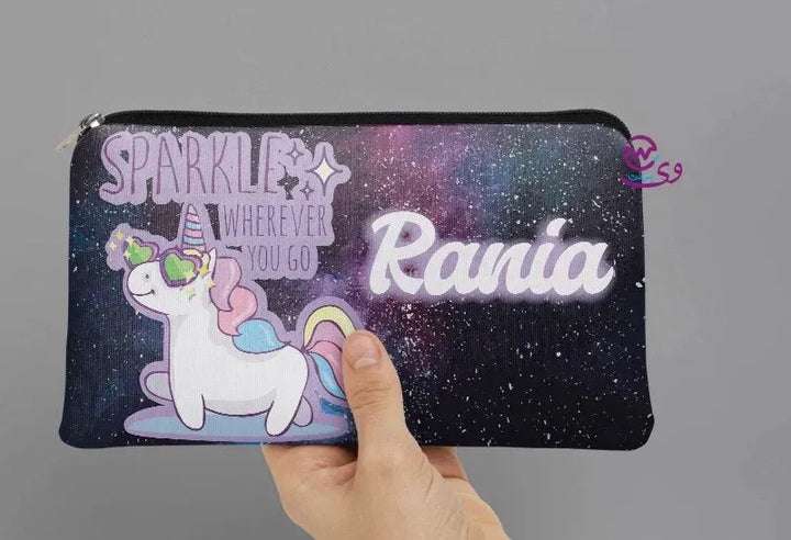 Canvas - Pencil Case - Unicorn Designs - WE PRINT