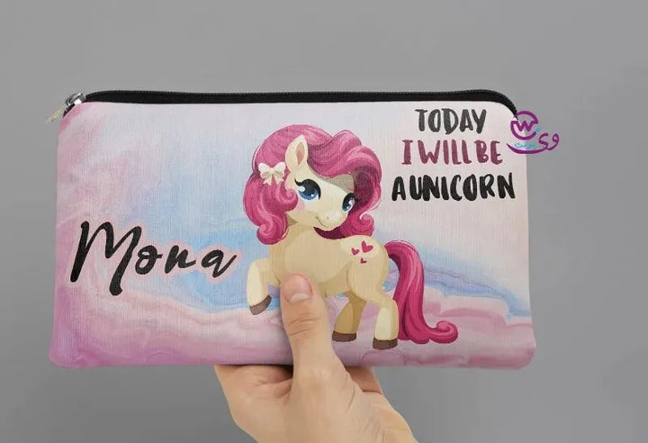 Canvas - Pencil Case - Unicorn Designs - WE PRINT