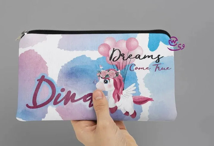 Canvas - Pencil Case - Unicorn Designs - WE PRINT