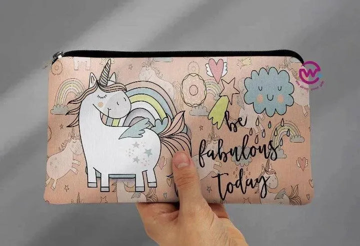 Canvas - Pencil Case - Unicorn - WE PRINT