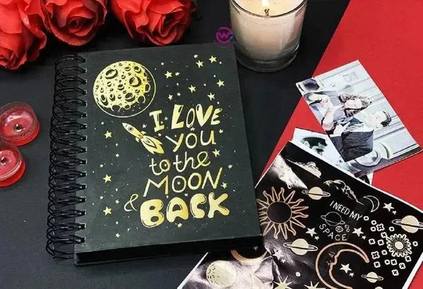 Choose Covers Types ( Black Notebook ) - WE PRINT