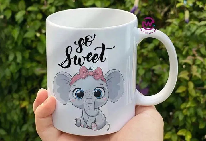 Custom Mugs-Ordinary-Elephant Designs - WE PRINT