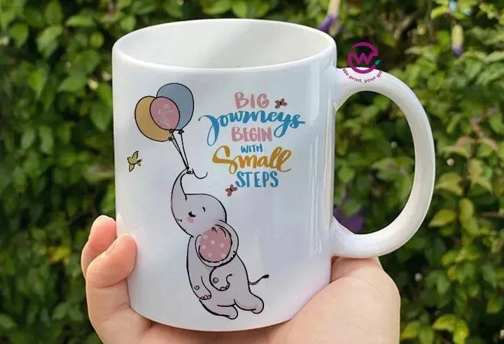 Custom Mugs-Ordinary-Elephant Designs - WE PRINT