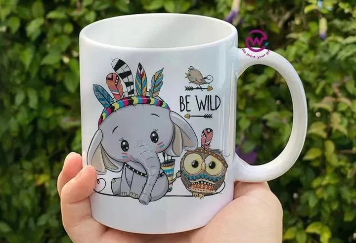 Custom Mugs-Ordinary-Elephant Designs - WE PRINT