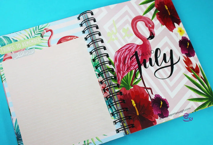 Daily Agenda-Flamingos - WE PRINT