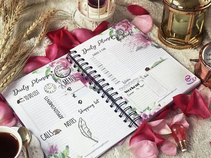 Daily planner-Blooming Flowers - WE PRINT