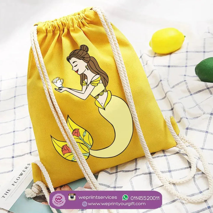 Drawstring Bag - beauty and the beast - WE PRINT