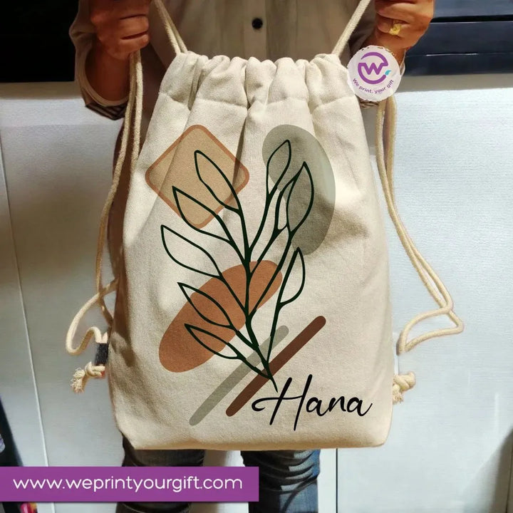 Drawstring Bag -Line art - WE PRINT