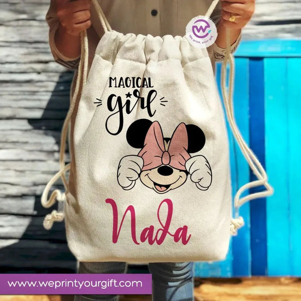 Drawstring Bag -Minnie Mouse - WE PRINT