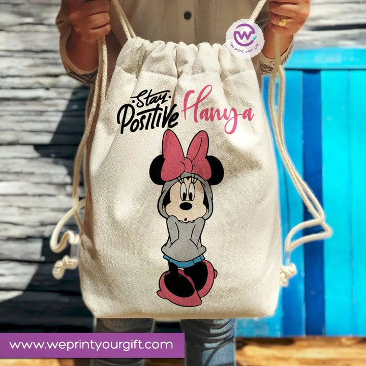 Drawstring Bag -Minnie Mouse - WE PRINT