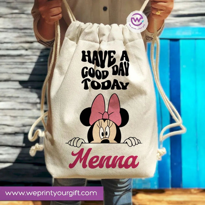 Drawstring Bag -Minnie Mouse - WE PRINT