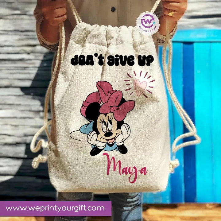 Drawstring Bag -Minnie Mouse - WE PRINT