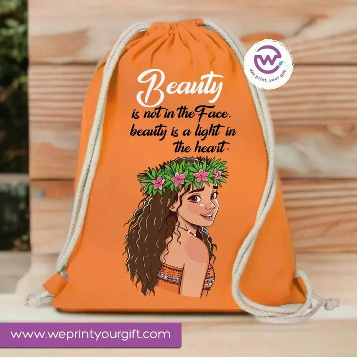 Drawstring Bag - Moana - WE PRINT