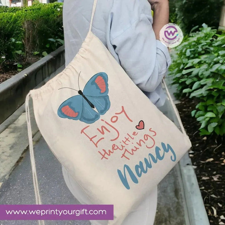 Drawstring Bag - Names-A - WE PRINT