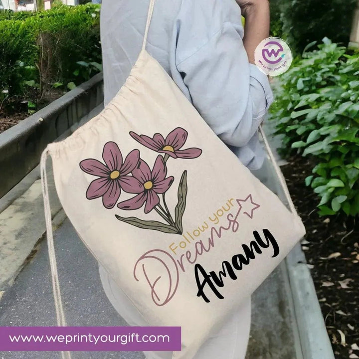 Drawstring Bag - Names-A - WE PRINT