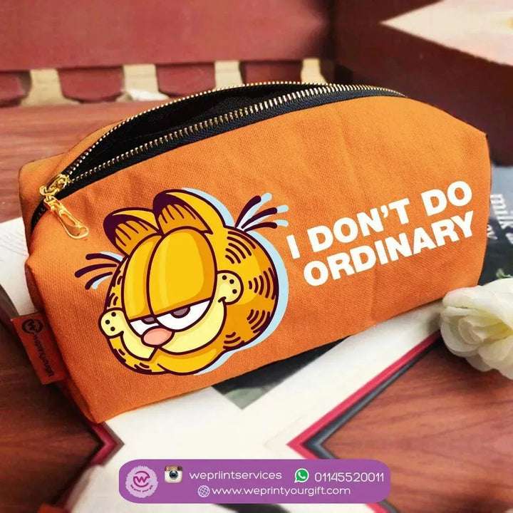 Fabric Boxy Pouch Makeup - Garfield - WE PRINT