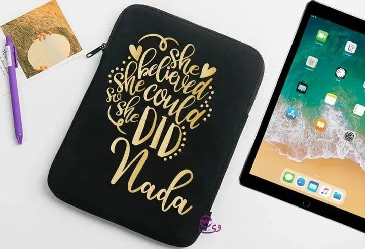 Fabric Tablet Covers -Motivation-B - WE PRINT