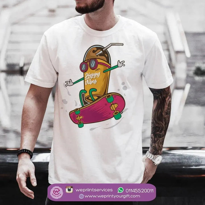 Half sleeve T-shirt- Men Designs-C - WE PRINT